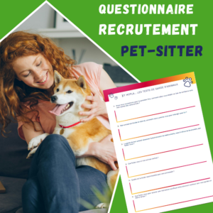 Cette image présente un document à télécharger de questions à poser lors d'un entretien avec une garde d'animaux